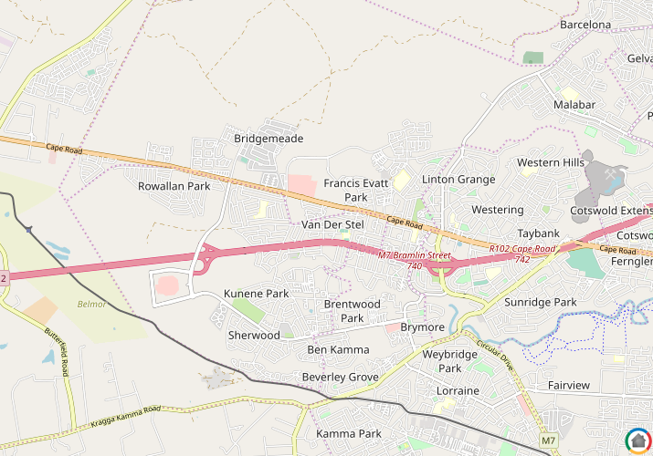 Map location of Van Der Stel